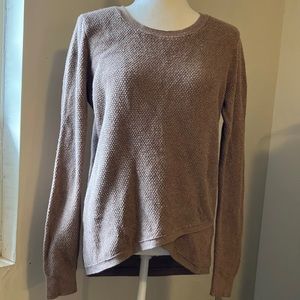 Madewell Feature Pullover Sweater Women's M Brown Faux Wrap